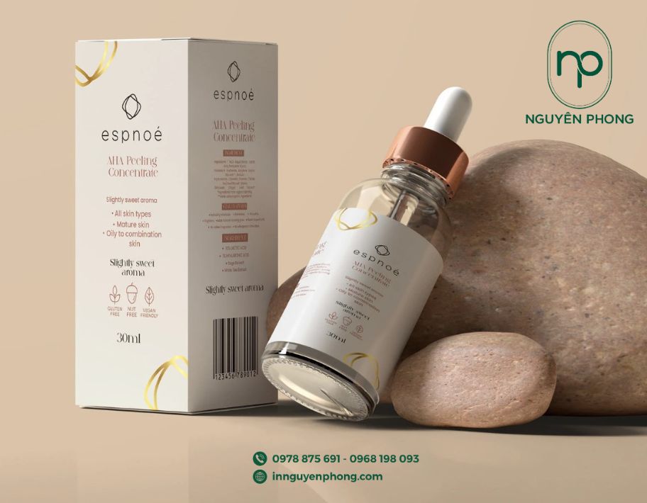 Mẫu hộp giấy đựng mỹ phẩm đơn giản